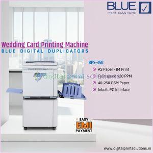 Wedding Card Printing Machine : Blue BPS350 Digital Duplicator