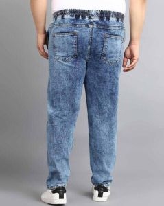 Blue Men Denim Cotton Pant