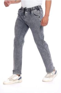 Ice Grey Men Denim Cotton Pant