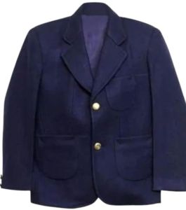 Navy Blue Plain School Blazer