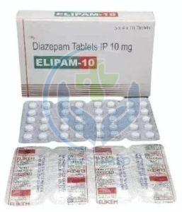 Elipam Diazepam IP 10mg Tablets
