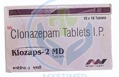 Klozaps-2 MD Clonazepam Tablets