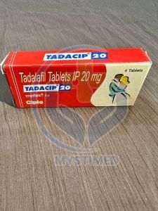 Tadacip Tadalafil 20mg Tablets