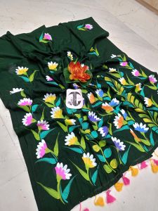 Floral Mulmul Cotton Sarees