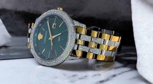 Bold Luxury Diamond Studded Watch