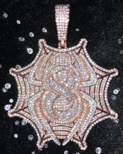 Polished Silver Hip Hop Pendant