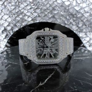 Rich Look Moissanite Diamond Studded Watch