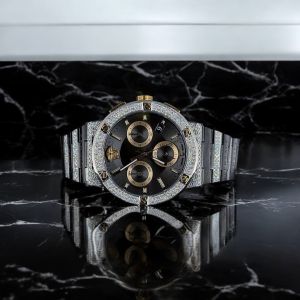 Signature Hip Hop Moissanite Diamond Studded Watch