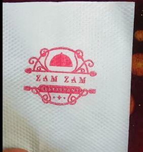 White Printed Tissue Paper