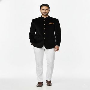 Party Wear Luxury Black Velvet Blazer