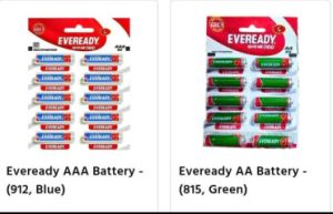Eveready Battery Cells