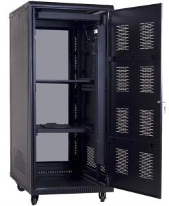 Mild Steel 27U Floor Standing Network Rack