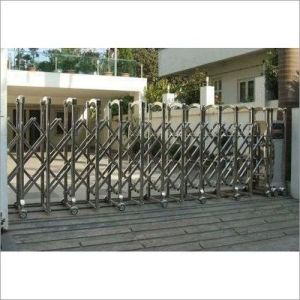 Color Coated Retractable Gates