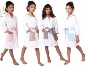 4 to 6 Year Girls Waffle Fusion Bathrobe