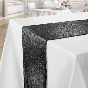 Black Table Runner