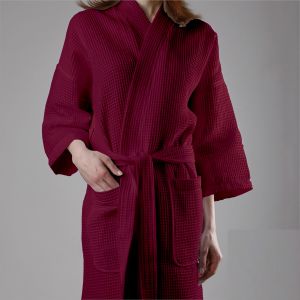 Ladies Maroon Bathrobe