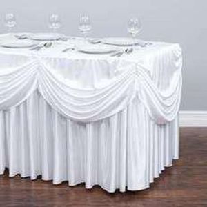 White Table Frill