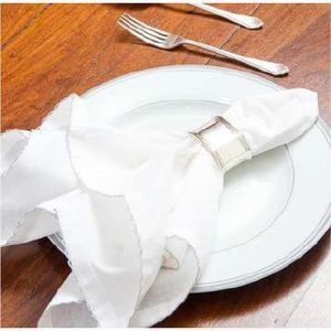 White Table Napkin