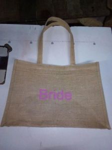 Bride Printed Jute Wedding Tote Bag