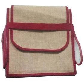Foldable Jute Lunch Carry Bag