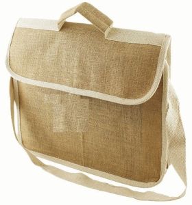 Natural Jute Office Sling Bag