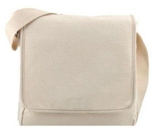 Plain Canvas Shoulder Messenger Bag