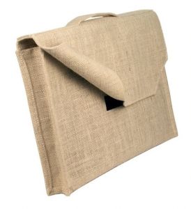 Plain Jute Office File Bag