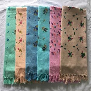 30x60 Inch Multicolor Cotton Printed Bath Towel