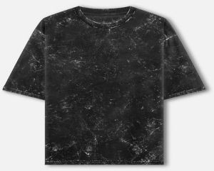 Acid Washed Black Oversized T-Shirt