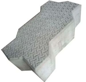 80 Mm Grey Concrete Zig Zag Paver Block