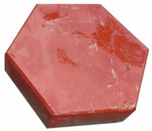 60 Mm Red Concrete Hexagon Paver Block