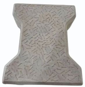 80 Mm Grey Concrete I Shape Paver Block