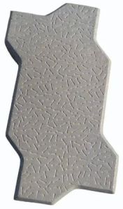 80 Mm Grey Concrete Zig Zag Paver Block