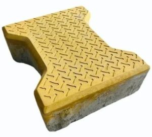 80 Mm Yellow Concrete I Shape Paver Block