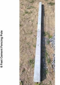6 Feet Cement Fencing Pole