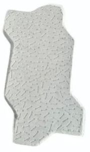 60 Mm Grey Concrete Zig Zag Paver Block