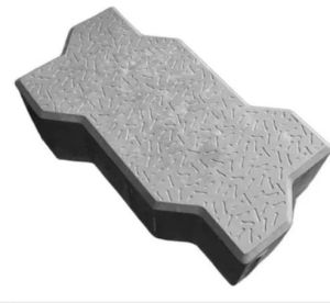 80 Mm Grey Concrete Zig Zag Paver Block
