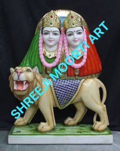 Handmade Durga Mata Marble Statue