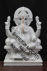Handmade Marble Ganesh Statue
