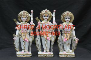 High Gloss RAM Darbar Marble Statue