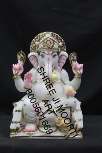 Lord Ganesha Marble Statue