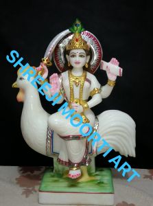Marble Bahuchara Mata Statue