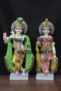 Radha Krishna Marble Statues