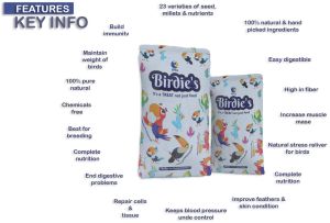 Birdie\'S Safflower Seeds and Mix Bird Seeds Combo