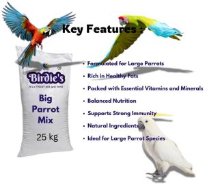 25 Kg  Birdie\'S Big Parrot Mix Bird Food