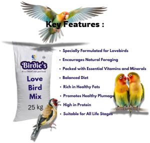 25kg Birdie\'S Love Birds Mix Bird Food