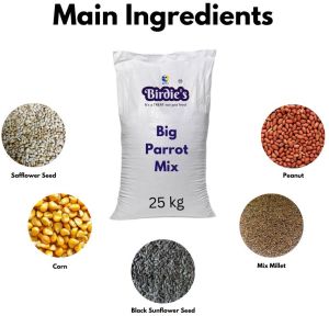 25 Kg  Birdie\'S Big Parrot Mix Bird Food