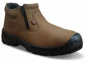 Nubuck Leather Zipper Safety Shoes-779SD