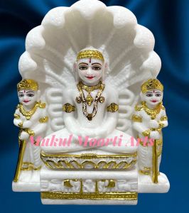 White Marble Jain Mahaveer Statue