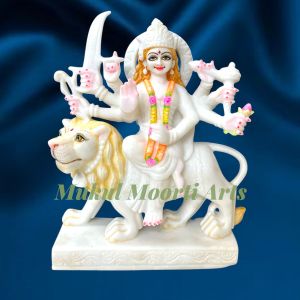Handmade Marble Durga Mata Statue